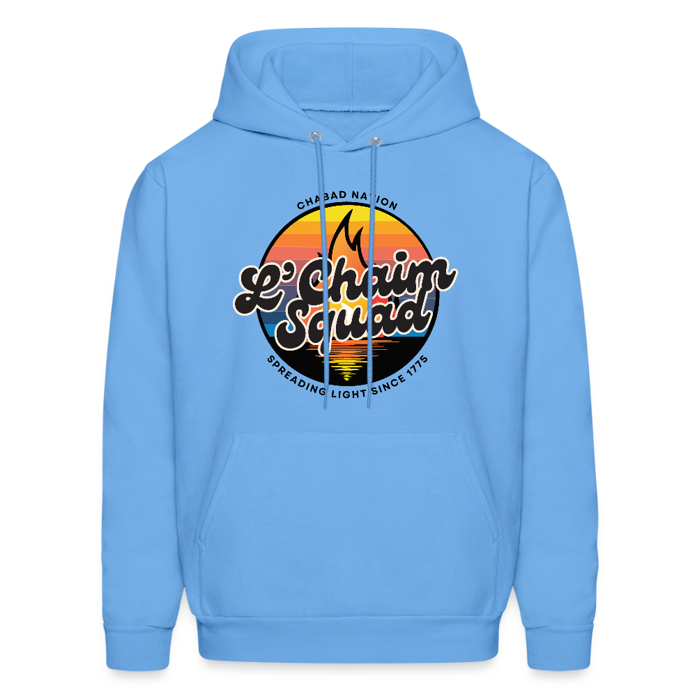 L’Chaim Squad – Spreading Light Men's Hoodie - carolina blue