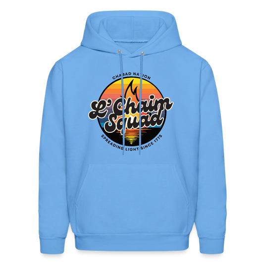 L’Chaim Squad – Spreading Light Men's Hoodie - carolina blue