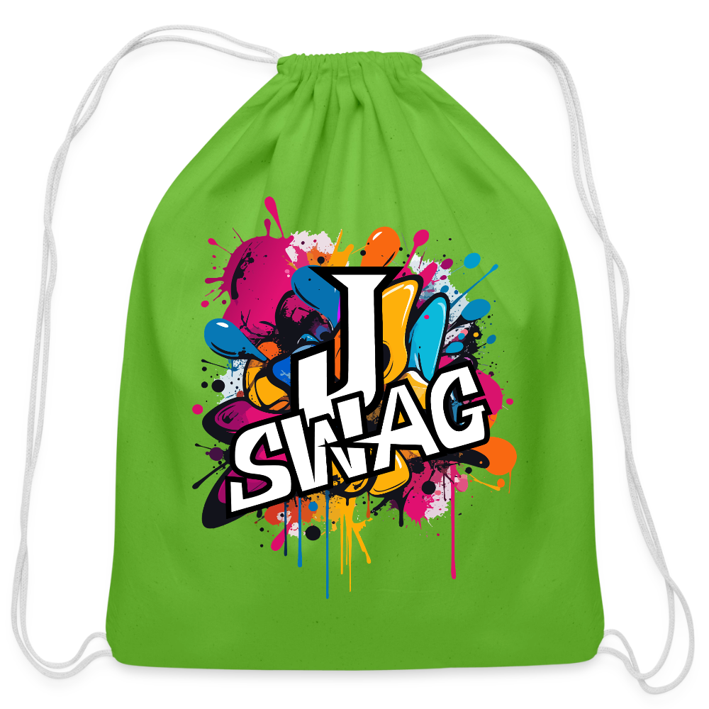 Jswag Logo Cotton Drawstring Bag - clover
