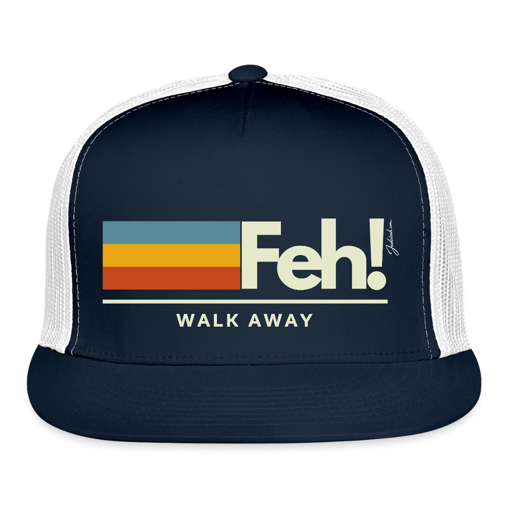 Feh! Trucker Hat - navy/white