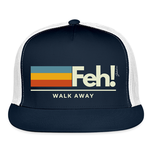 Feh! Trucker Hat - navy/white