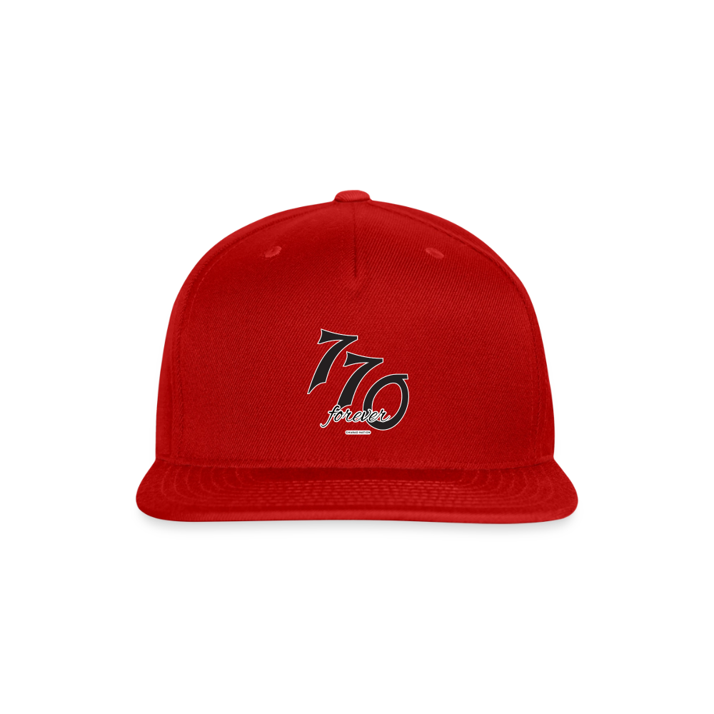 770 Forever Snapback Baseball Cap - red
