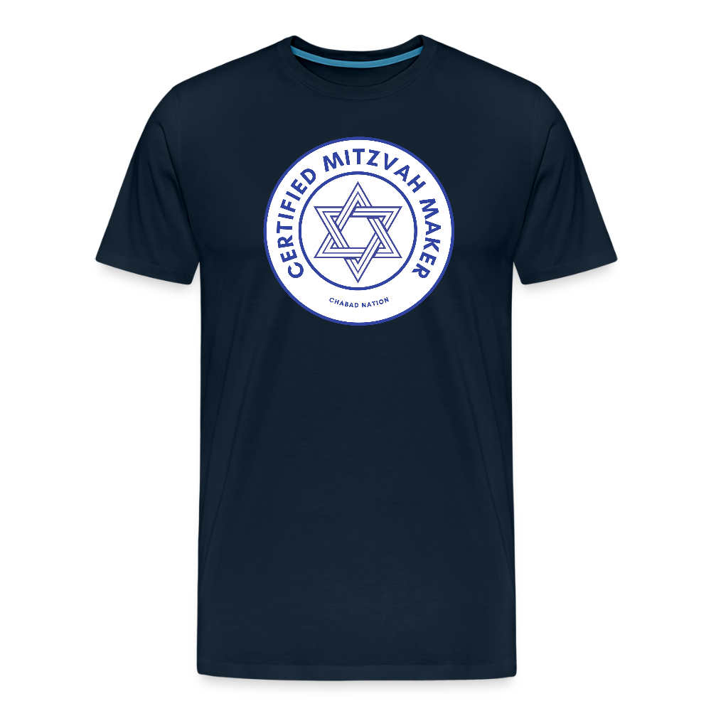 Certified Mitzvah Maker Men's Premium T-Shirt - deep navy