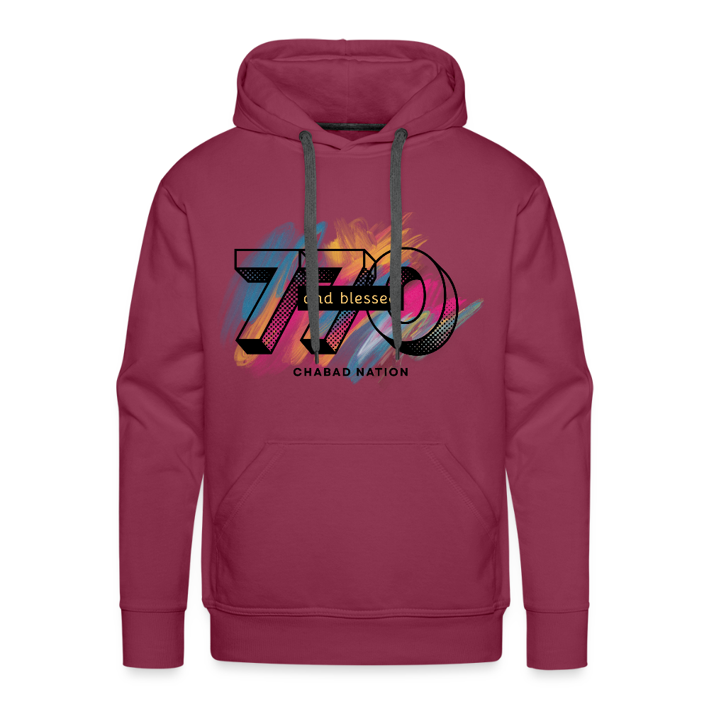 770 And Blessed Men’s Premium Hoodie - burgundy