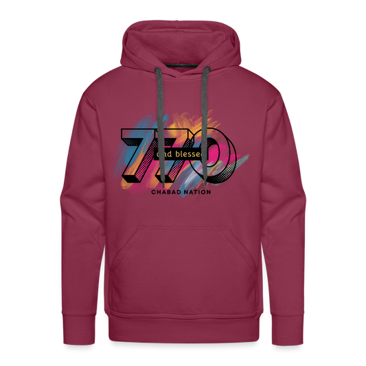 770 And Blessed Men’s Premium Hoodie - burgundy