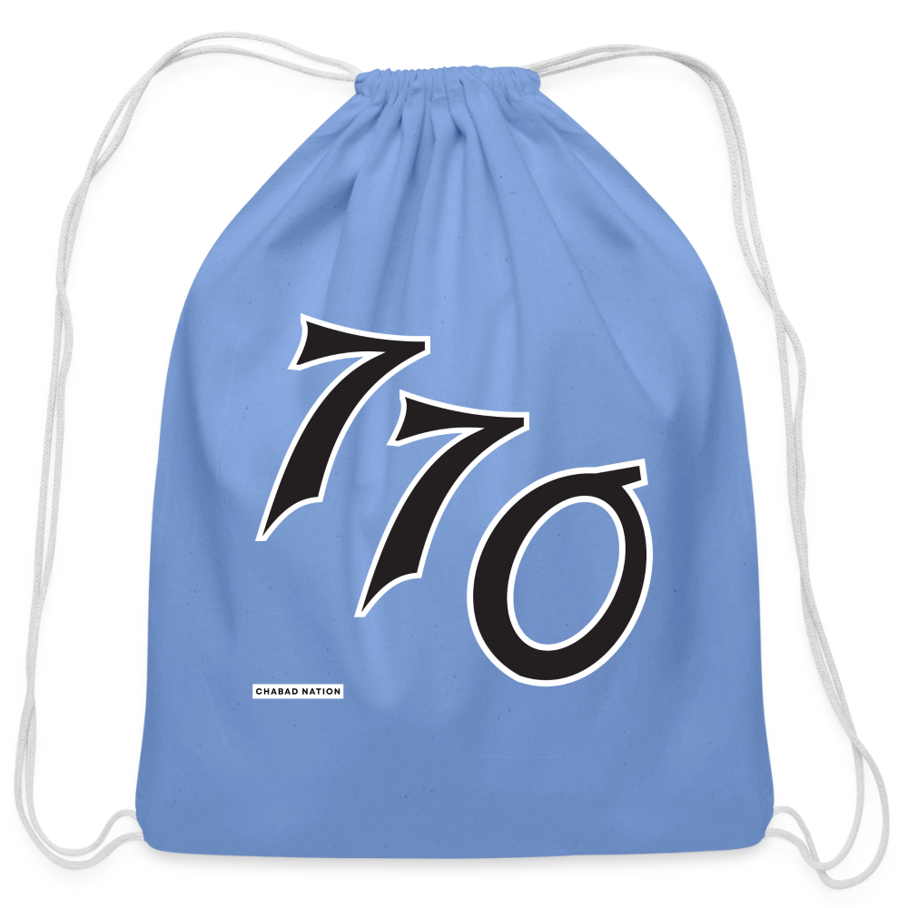 770 Cotton Drawstring Bag - carolina blue