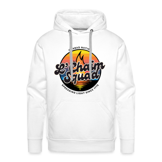 L’Chaim Squad – Spreading Light Men’s Premium Hoodie - white