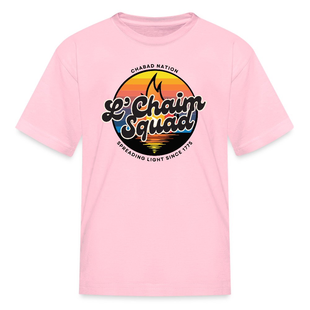 L’Chaim Squad – Spreading Light Kids' T-Shirt - pink