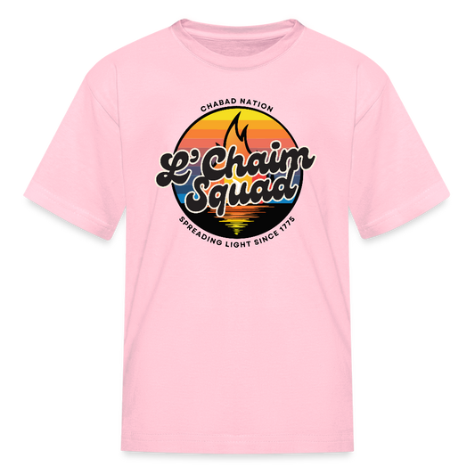 L’Chaim Squad – Spreading Light Kids' T-Shirt - pink