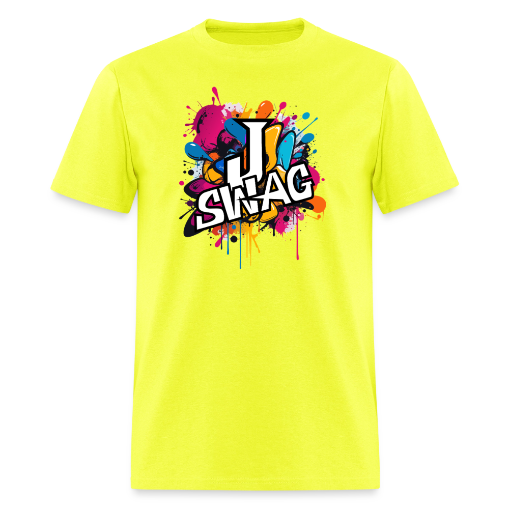 Jswag Logo  Men's T-Shirt | GILDAN 5000 - safety green