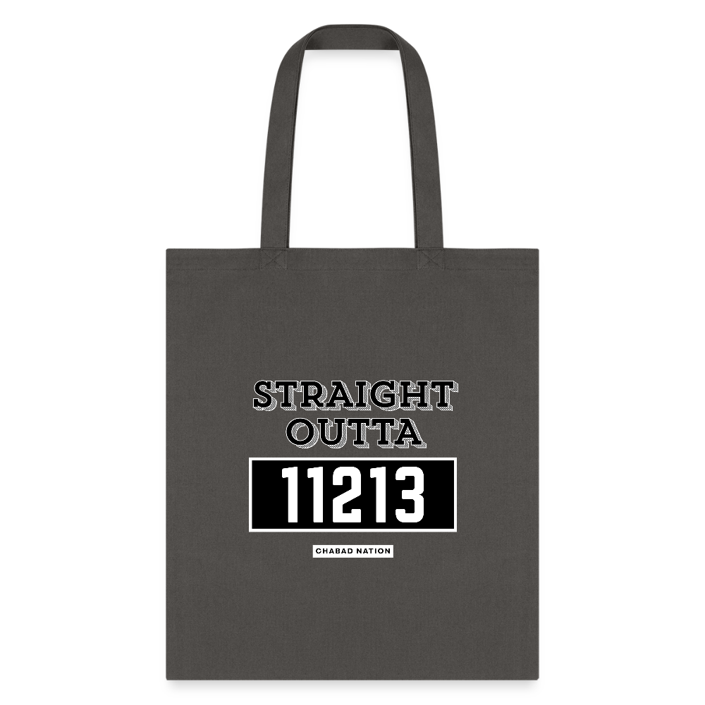 Straight Outta 11213 Tote Bag - charcoal