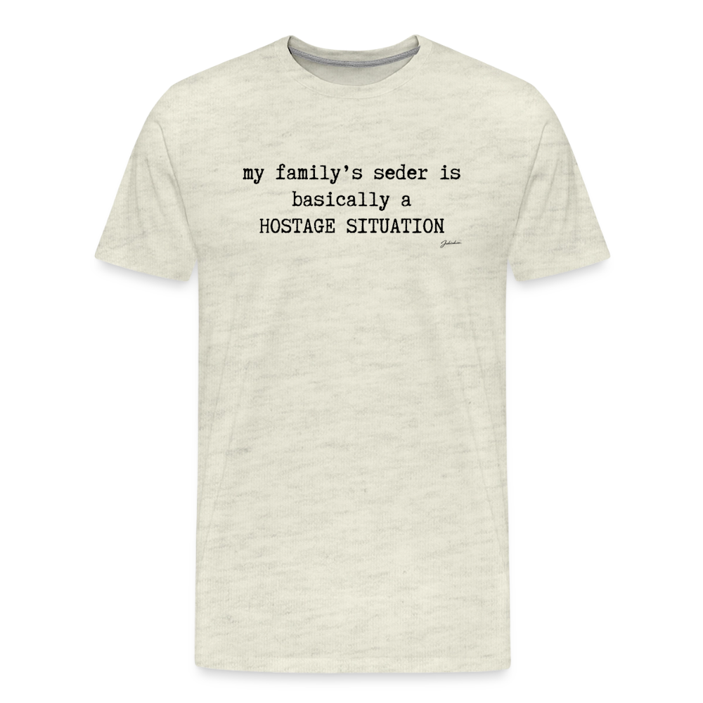Seder Hostage Men's Premium T-Shirt - heather oatmeal