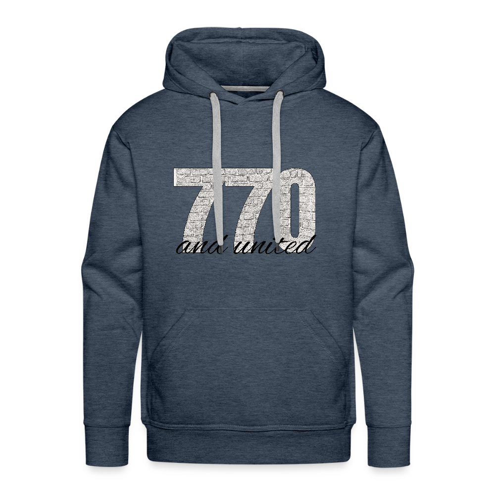 770 And United Men’s Premium Hoodie - heather denim