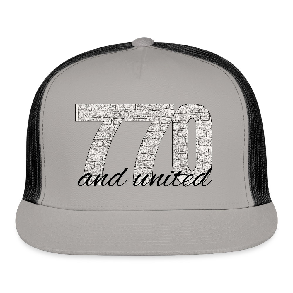 770 And United Trucker Hat - gray/black