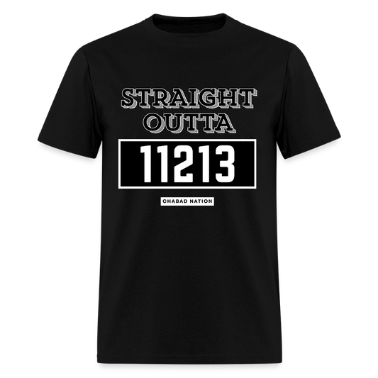 Straight Outta 11213 Men's T-Shirt | GILDAN 5000 - black