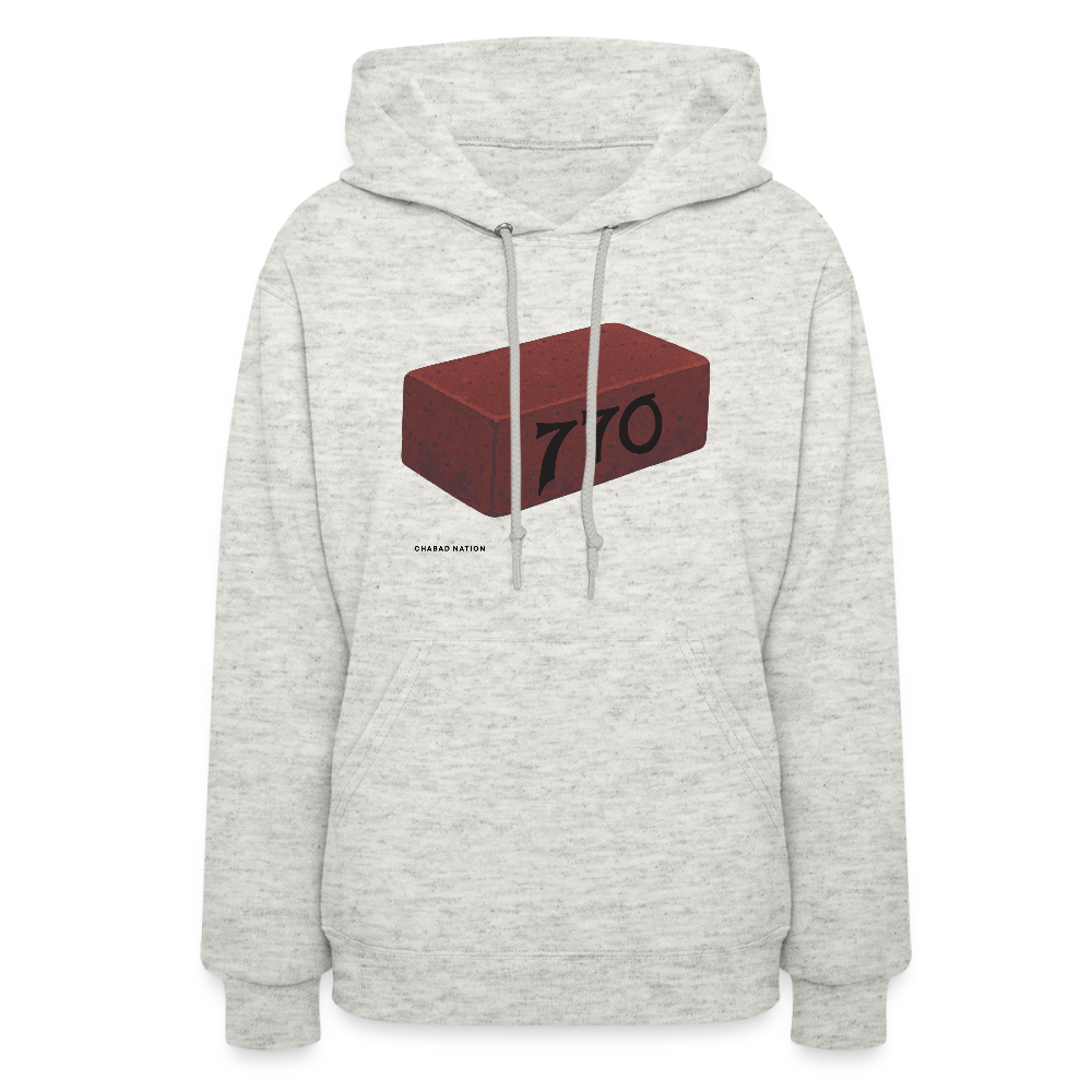 770 Solid Brick Women's Hoodie - heather oatmeal