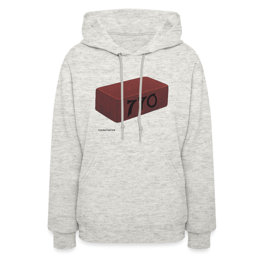 770 Solid Brick Women's Hoodie - heather oatmeal