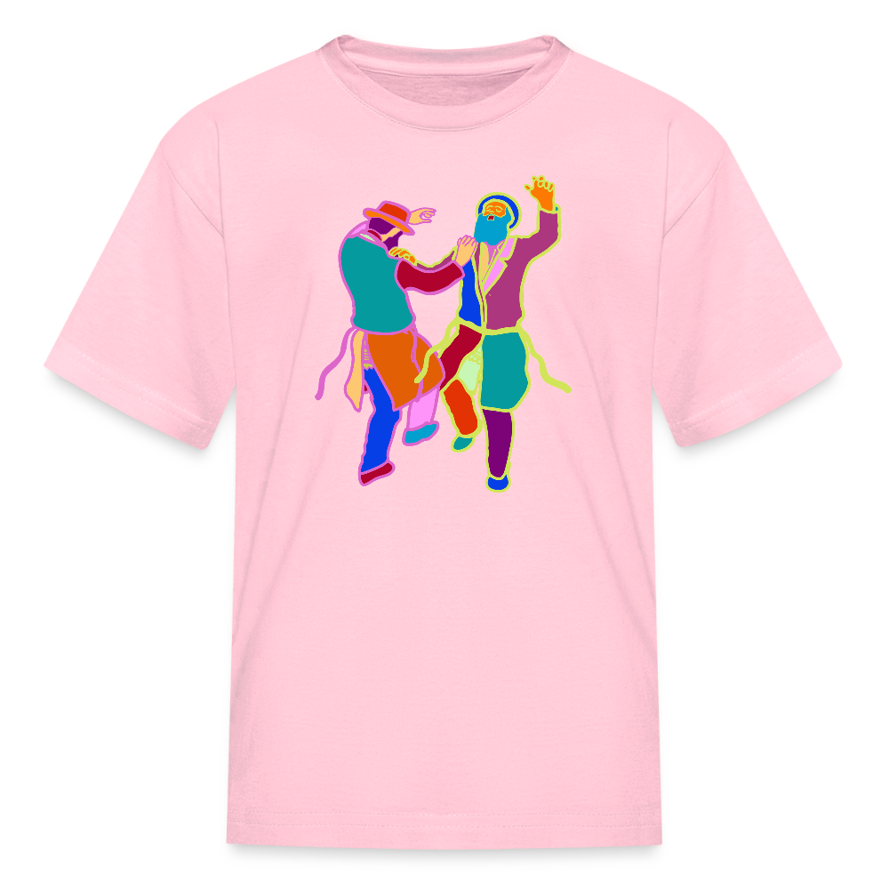 Colorful Dancing Rabbis Kids' T-Shirt - pink