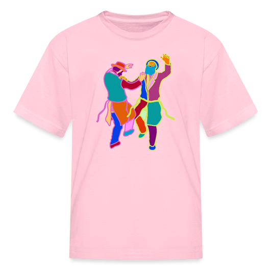 Colorful Dancing Rabbis Kids' T-Shirt - pink