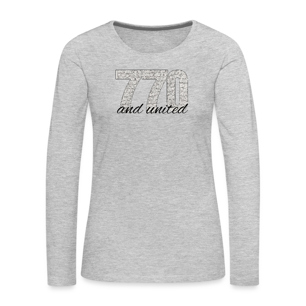 770 And United Women's Premium Long Sleeve T-Shirt - heather gray