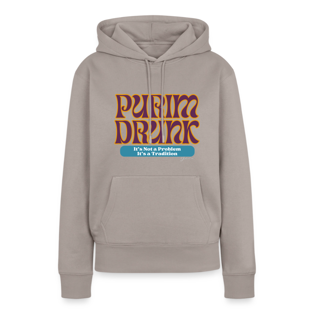 Purim Drunk Women’s Premium Hoodie - taupe