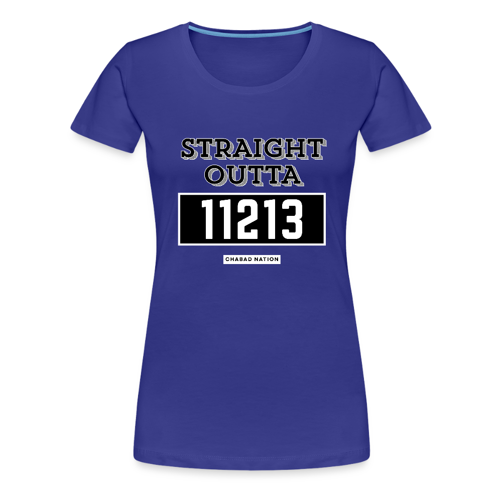 Straight Outta 11213 Women’s Premium T-Shirt - royal blue