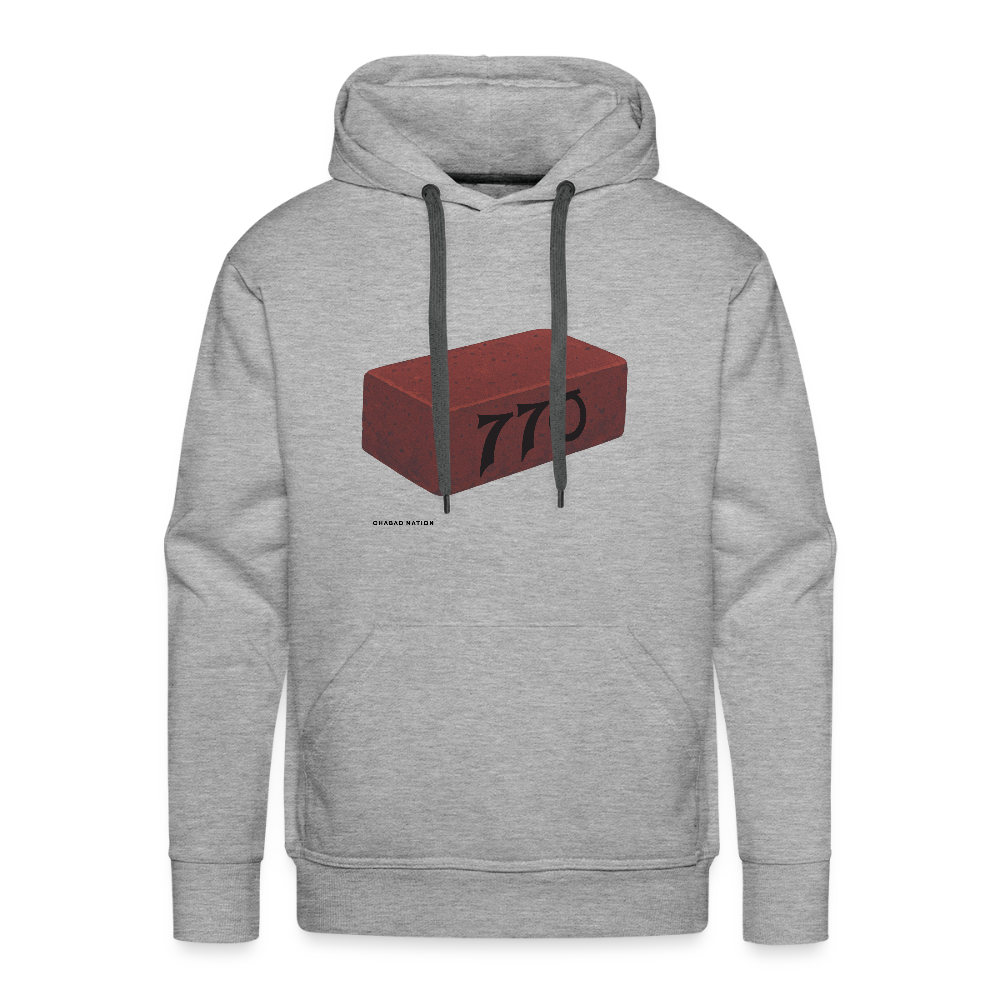 770 Solid Brick Men’s Premium Hoodie - heather grey