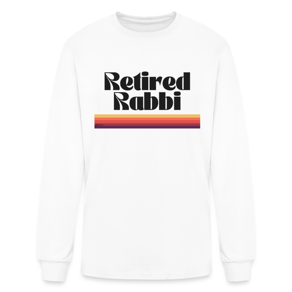 Retired Rabbi Men's Long Sleeve T-Shirt - white