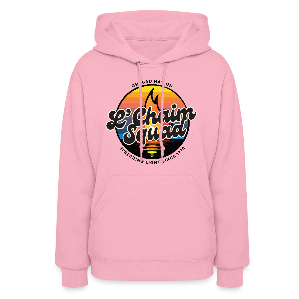 Lâ€™Chaim Squad â€“ Spreading Light Women's Hoodie - classic pink