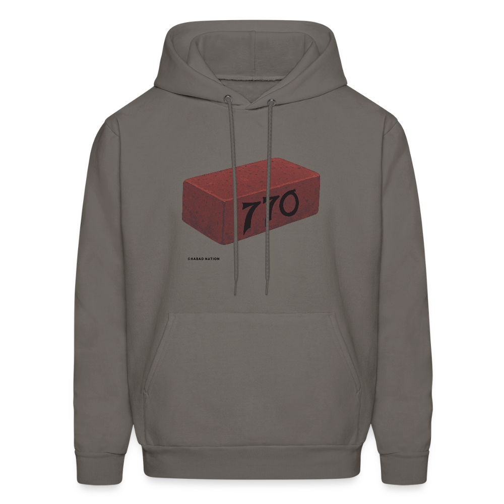 770 Solid Brick Men's Hoodie - asphalt gray