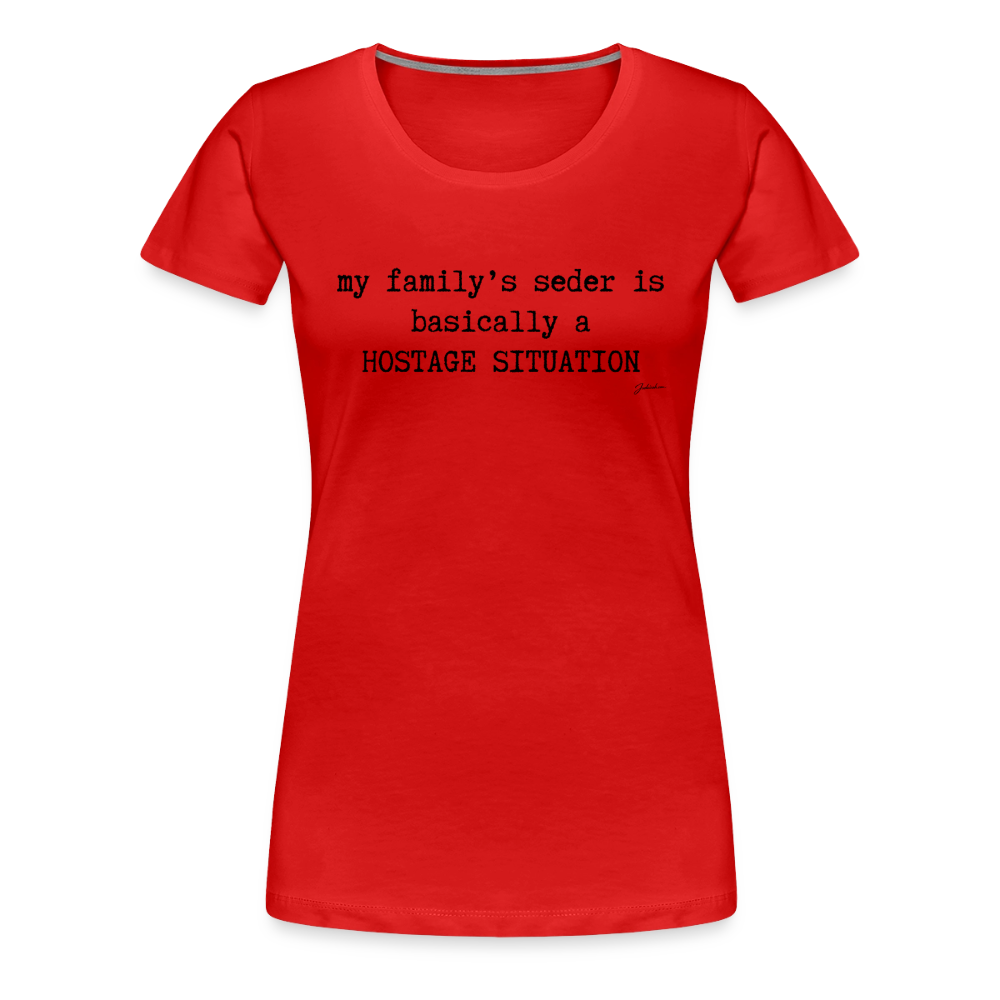 Seder Hostage Women’s Premium T-Shirt - red