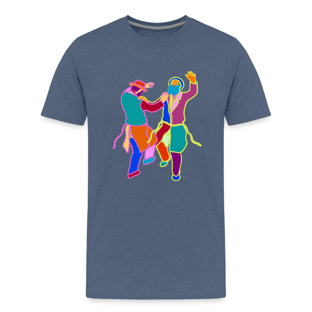 Colorful Dancing Rabbis Kids' Premium T-Shirt - heather blue