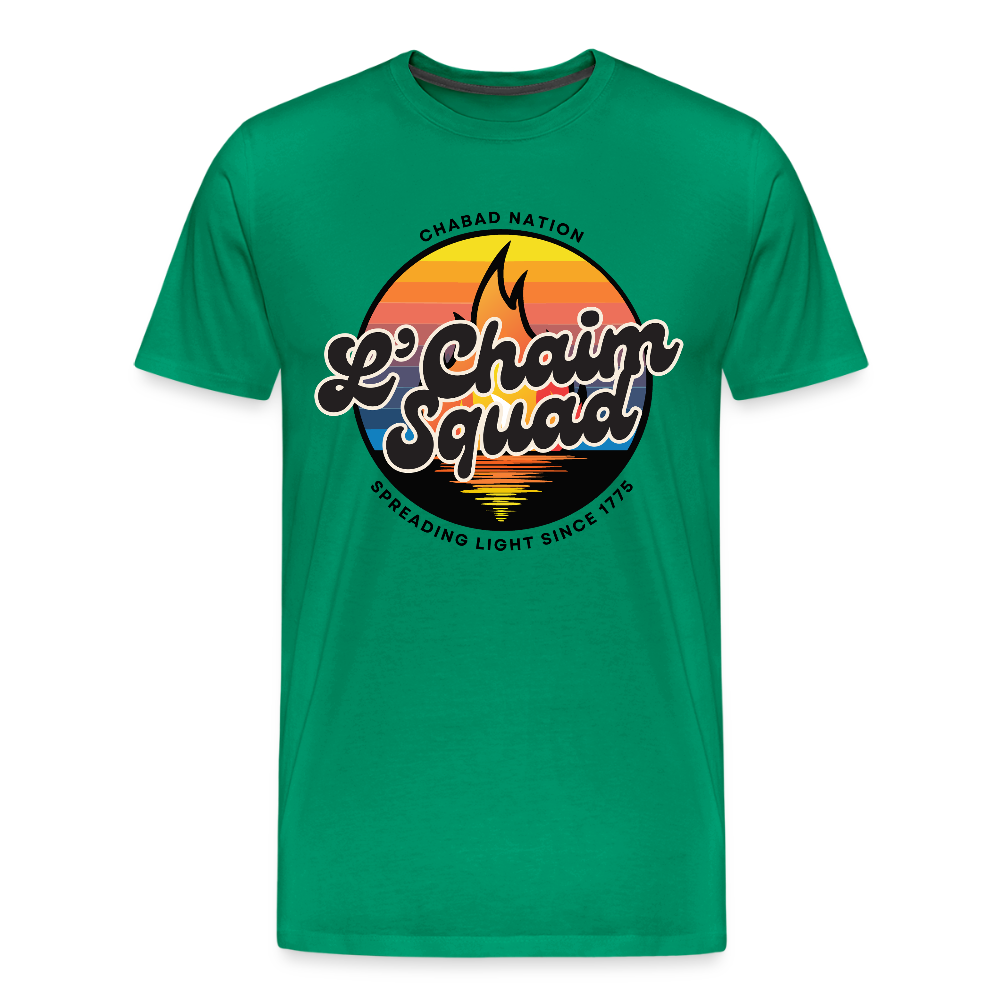 L’Chaim Squad – Spreading Light Men's Premium T-Shirt - kelly green