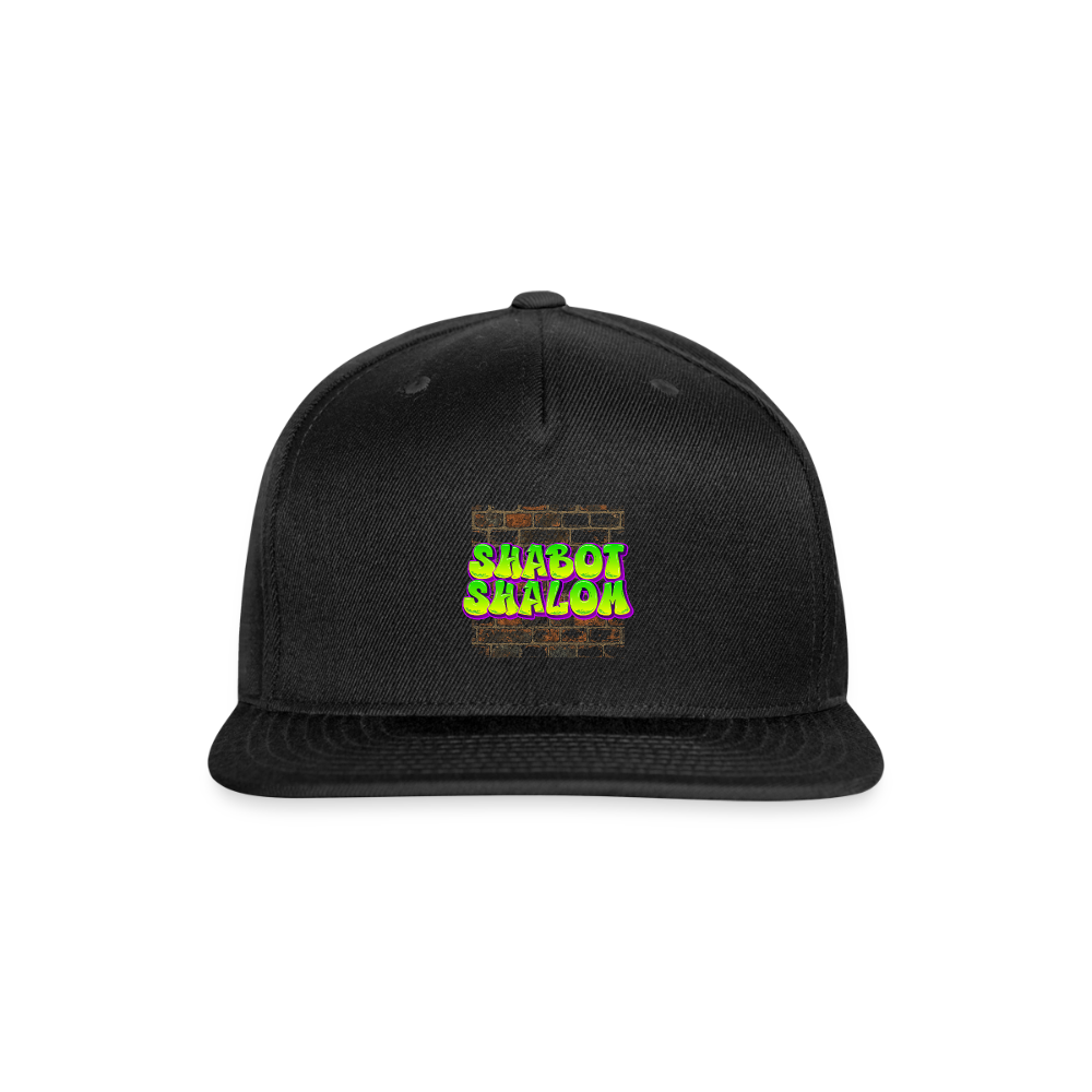 Shabot Shalom Brick 770 Graffiti Snapback Baseball Cap - black