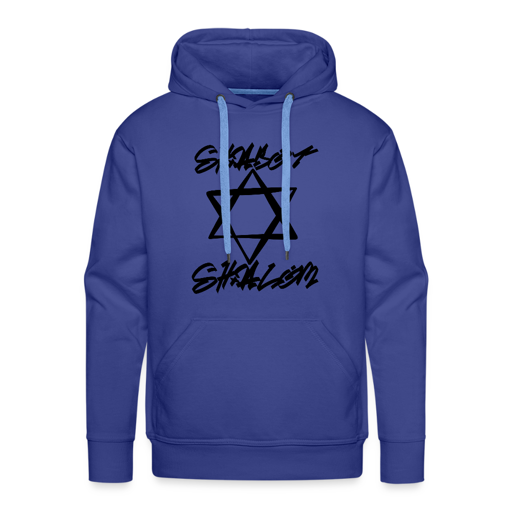 Shabbat Shalom Graffiti Star Men’s Premium Hoodie - royal blue