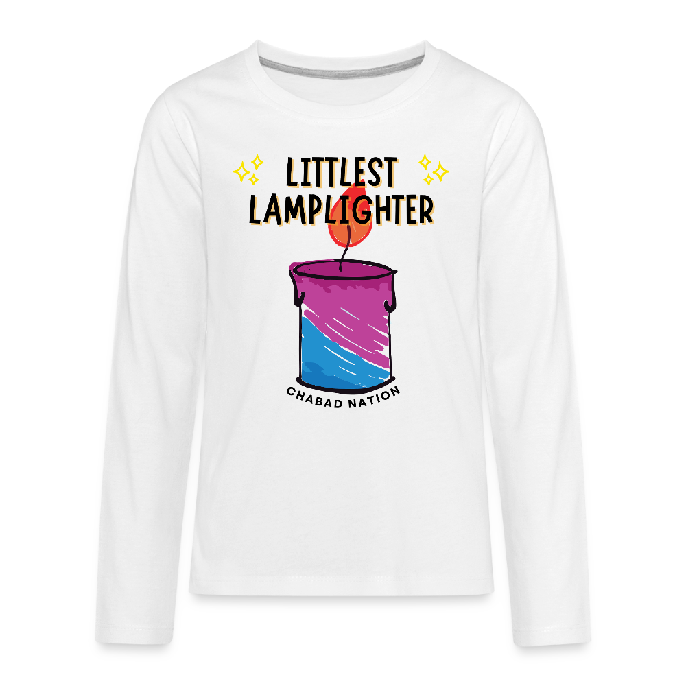 Littlest Lamplighter Kids' Premium Long Sleeve T-Shirt - white