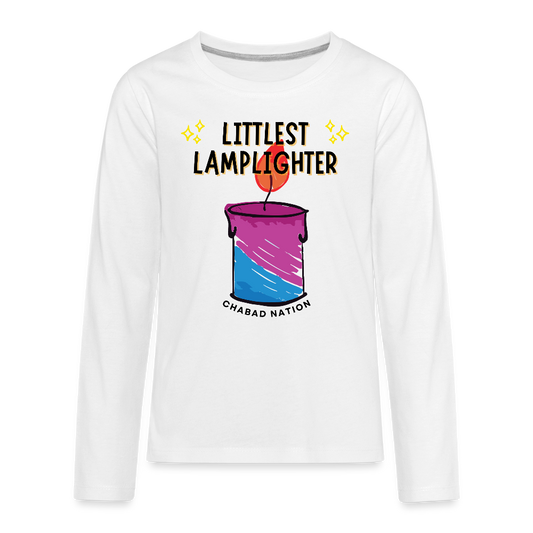 Littlest Lamplighter Kids' Premium Long Sleeve T-Shirt - white