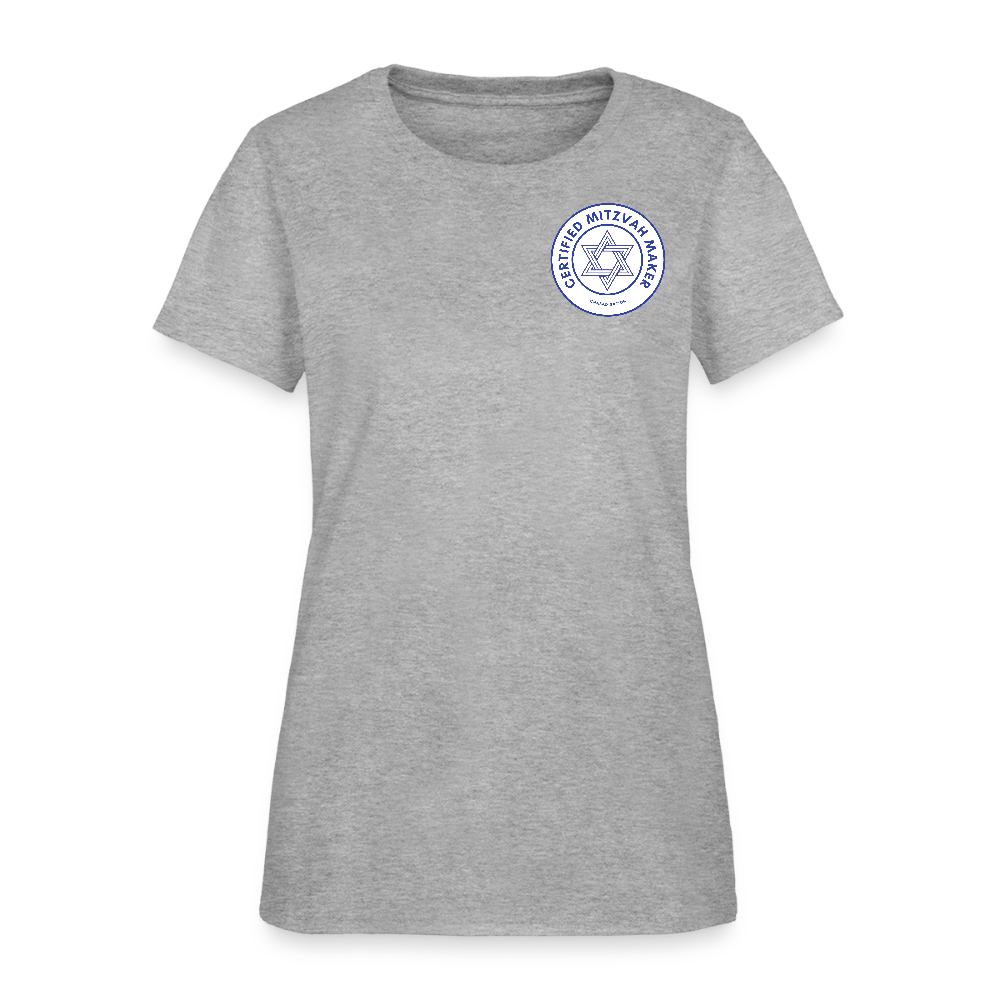 Certified Mitzvah Maker Badge Women's T-Shirt - heather gray