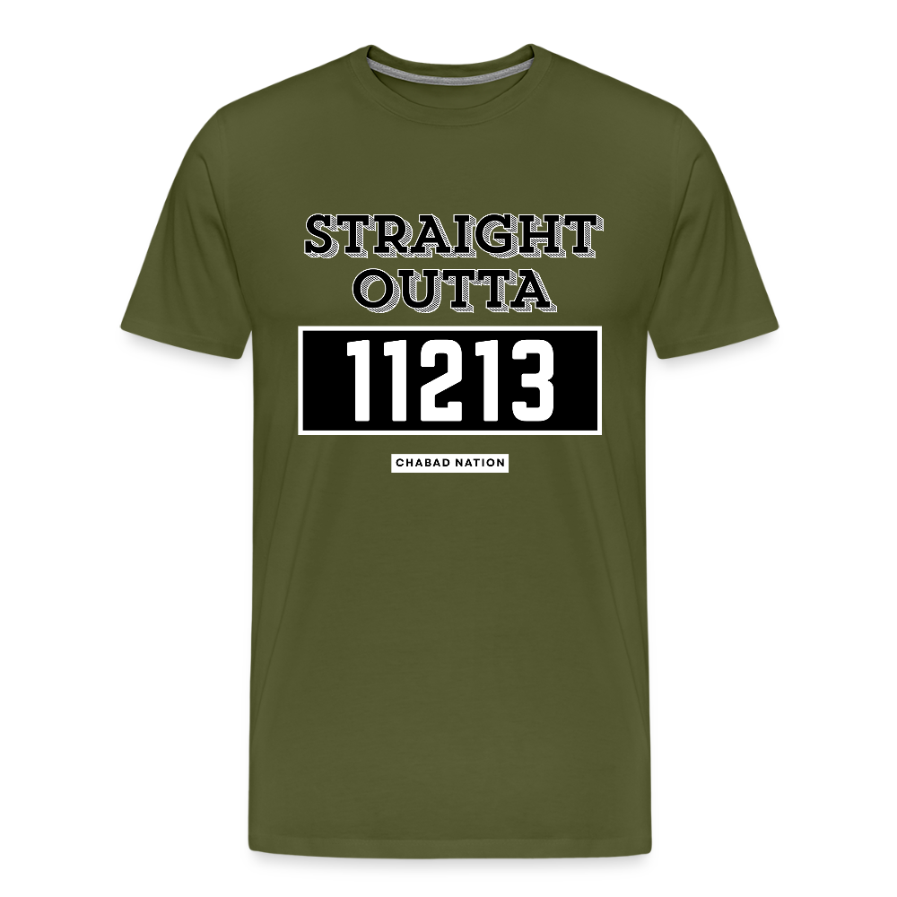 Straight Outta 11213 Men's Premium T-Shirt - olive green