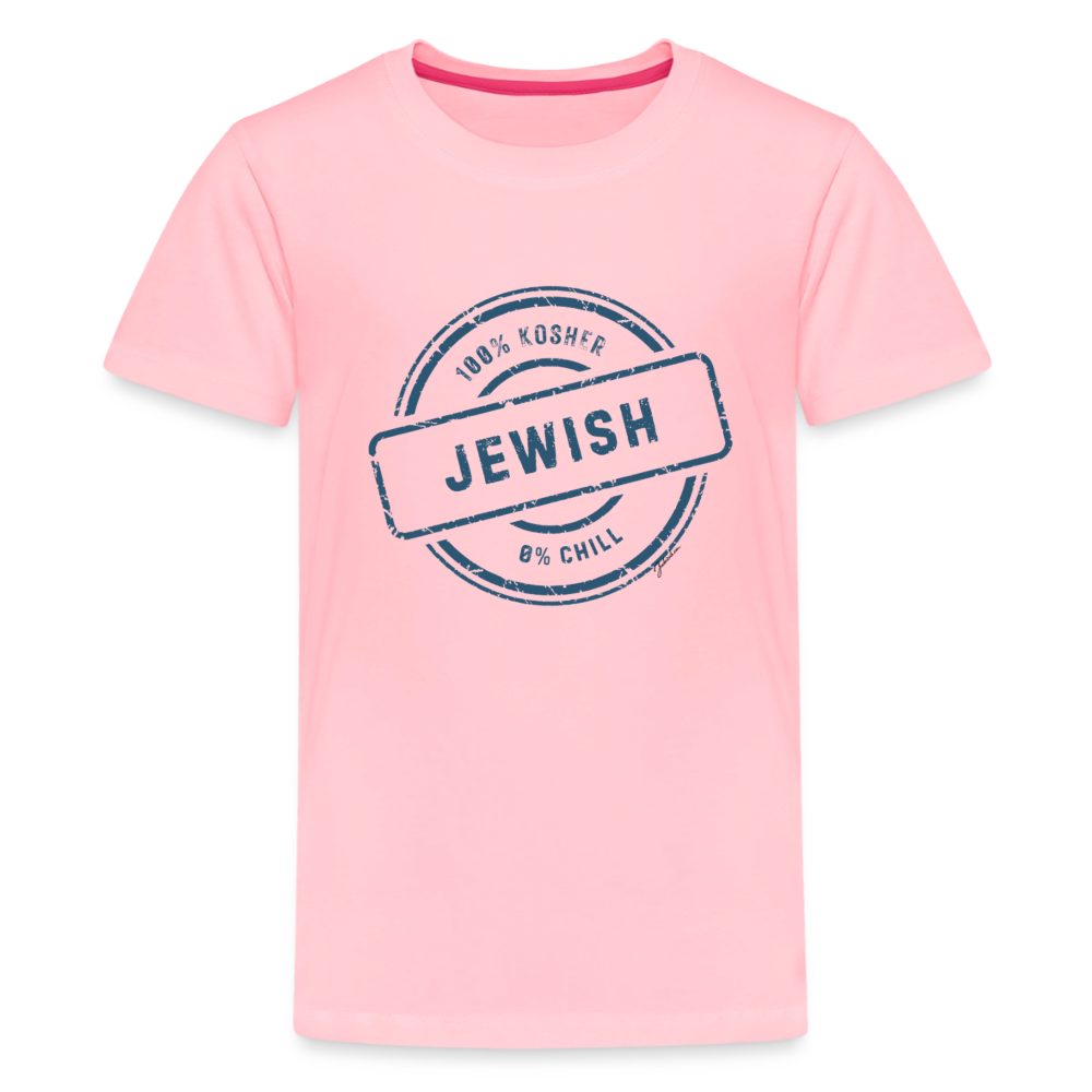 100% Jewish Kids' Premium T-Shirt - pink