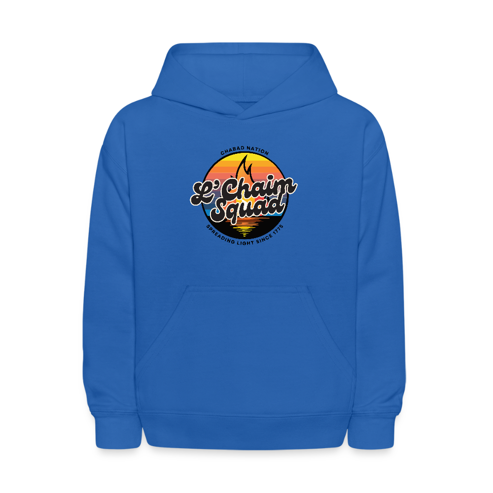 L’Chaim Squad – Spreading Light Kids' Hoodie - royal blue