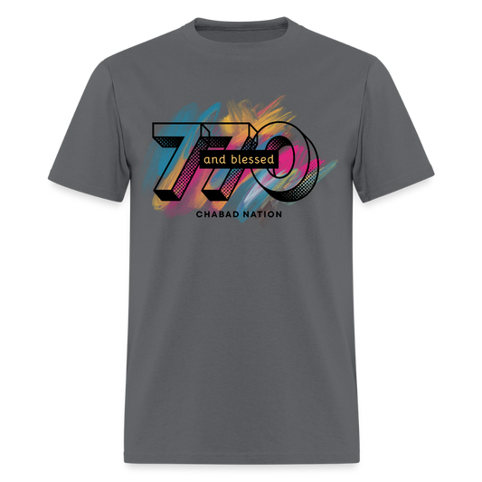 770 And Blessed Men's T-Shirt | GILDAN 5000 - charcoal