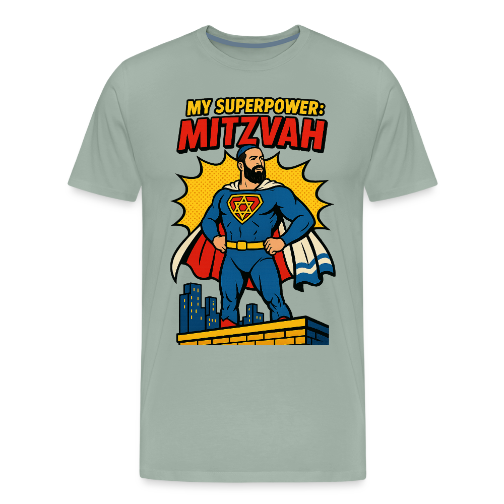 My Superpower: Mitzvah Men's Premium T-Shirt - steel green