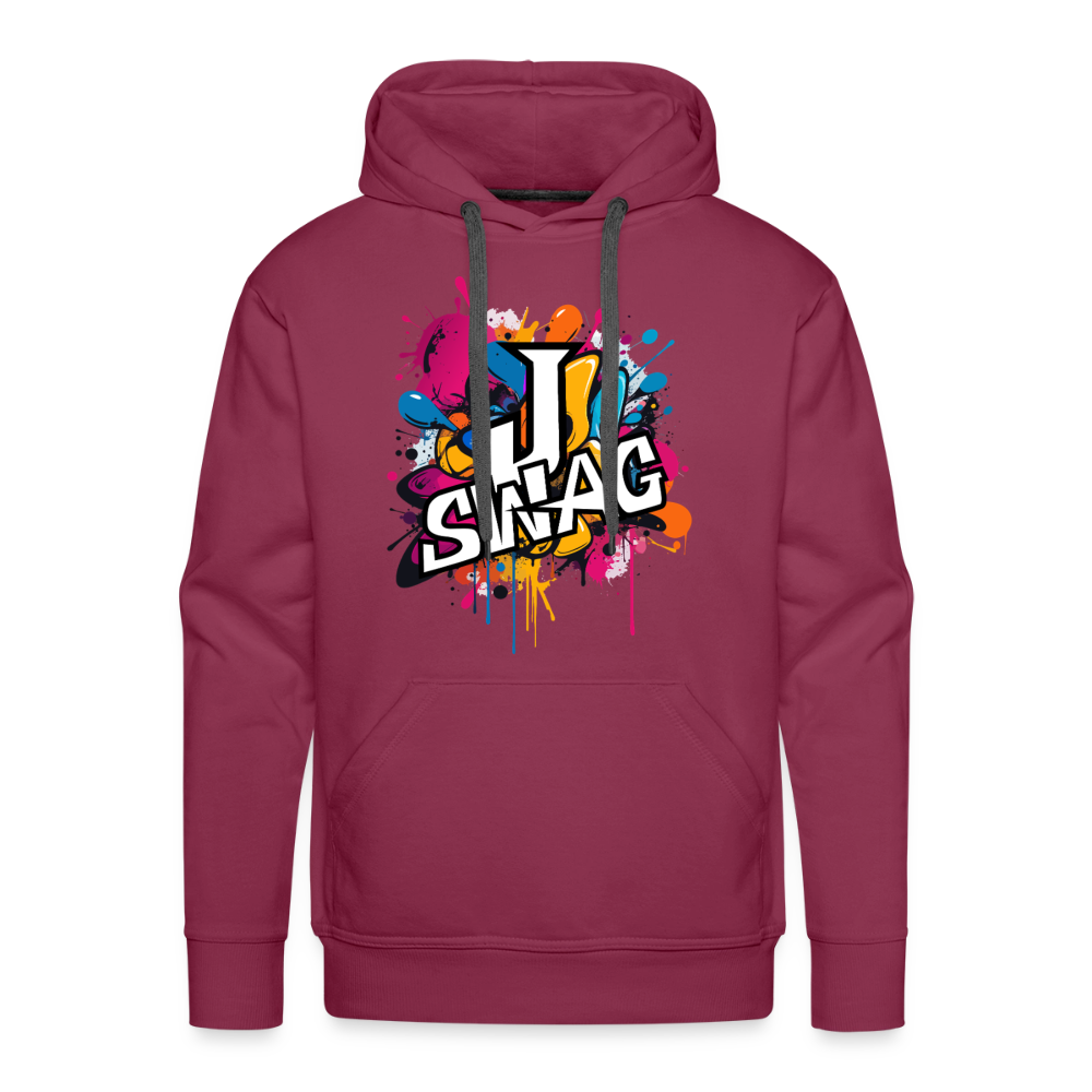 Jswag Logo Men’s Premium Hoodie - burgundy