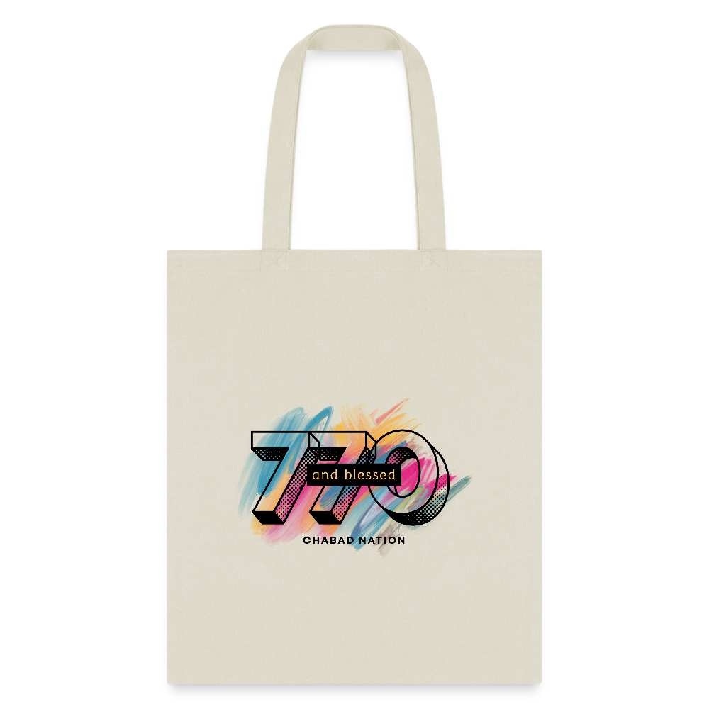 770 And Blessed Tote Bag - natural