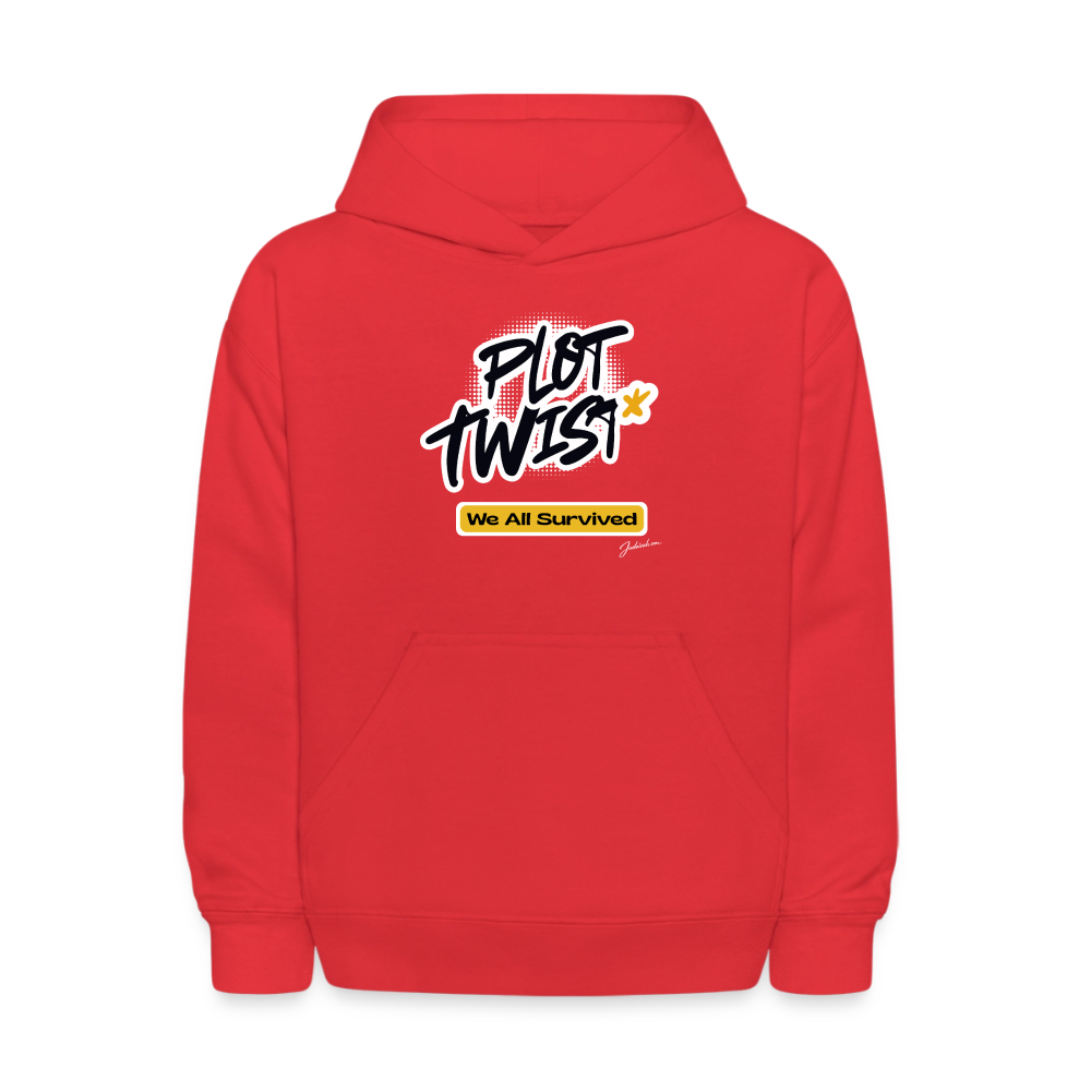 Plot Twist Kids' Hoodie - red