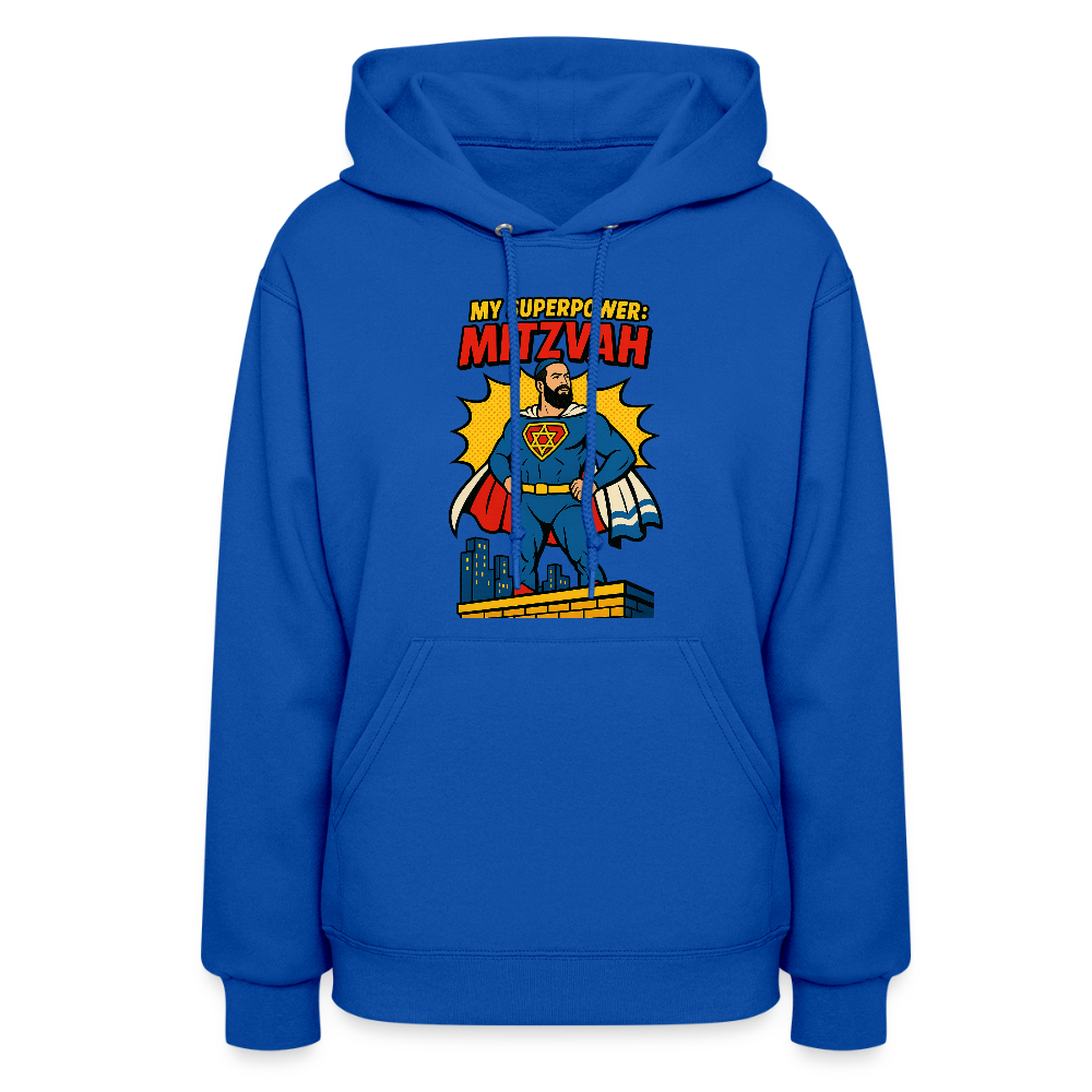 My Superpower: Mitzvah Women's Hoodie - royal blue
