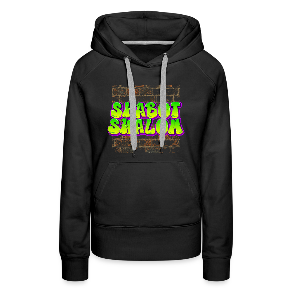 Shabot Shalom Brick 770 Graffiti Women’s Premium Hoodie - black