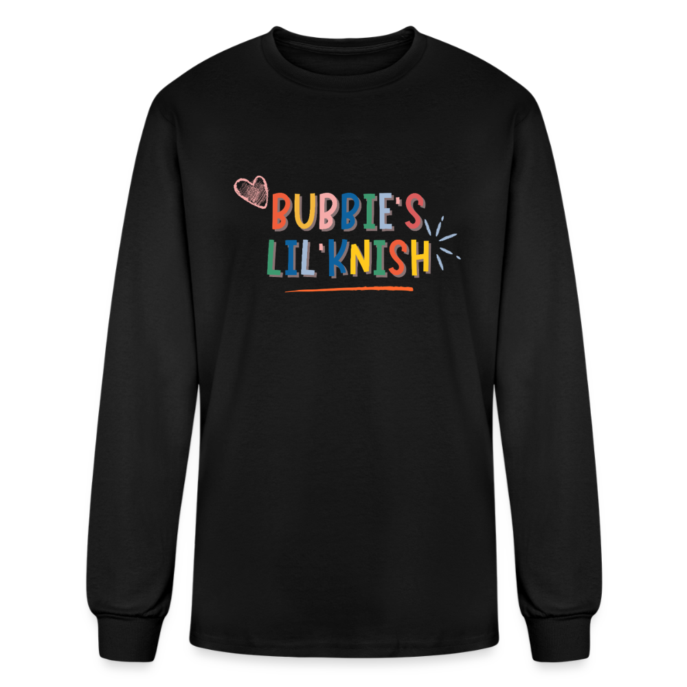 Bubbie's Lil' Knish Men's Long Sleeve T-Shirt - black