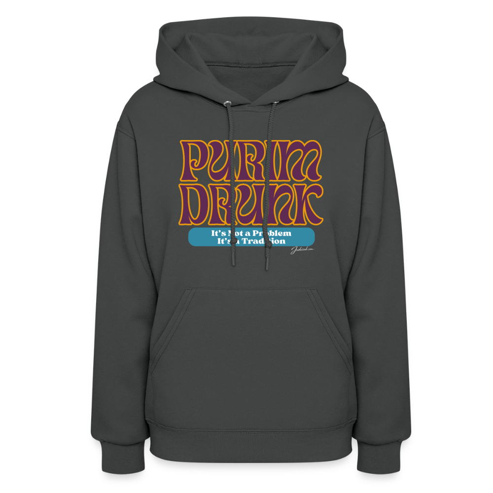 Purim Drunk Women's Hoodie - asphalt